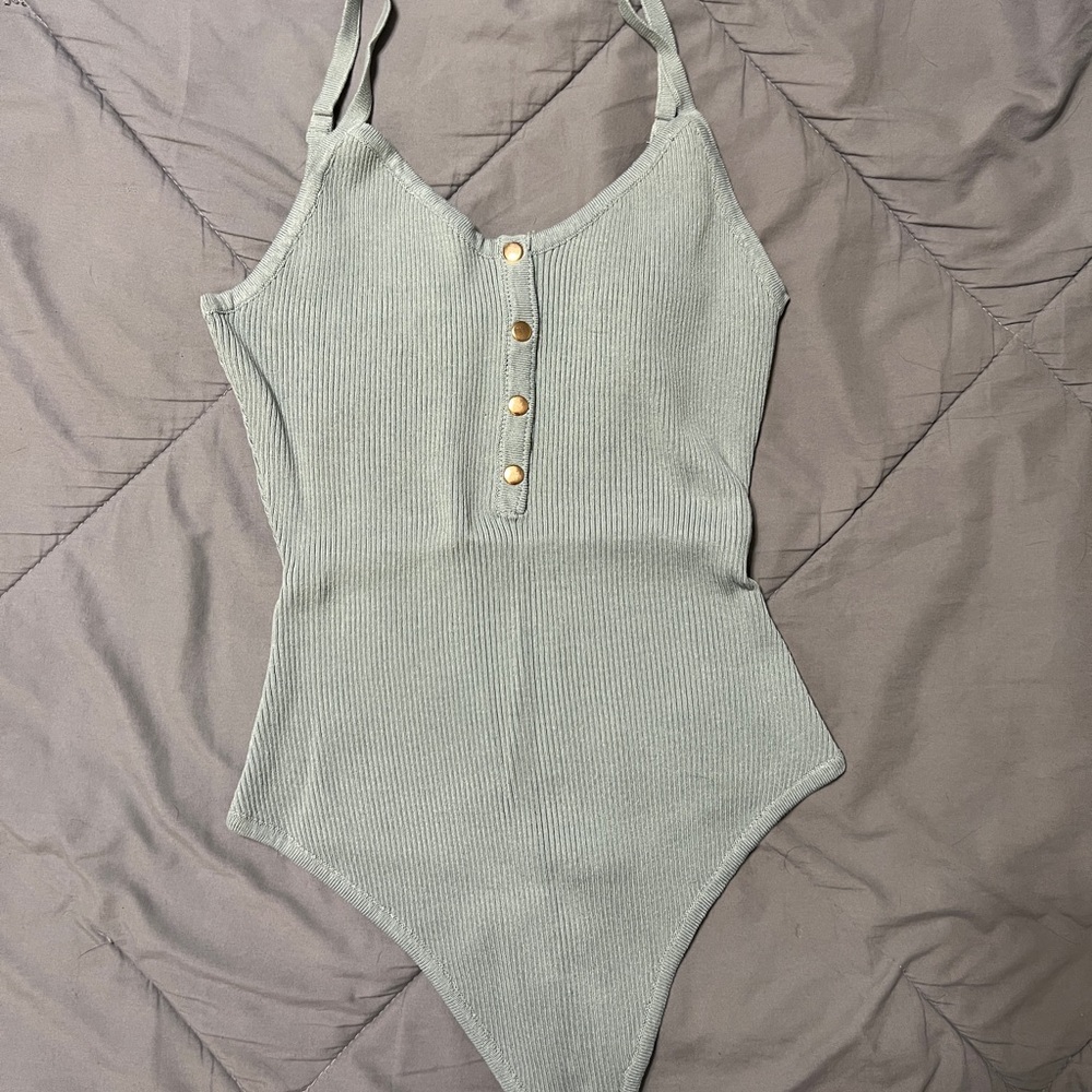 Ribbed thong Bodysuit